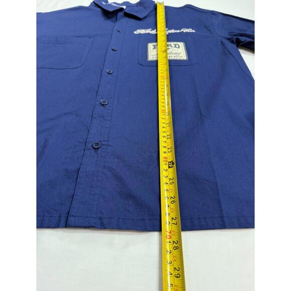 Ford Mustang Navy Blue "King of the Road" Long Sleeve Size Small - Picture 8 of 9